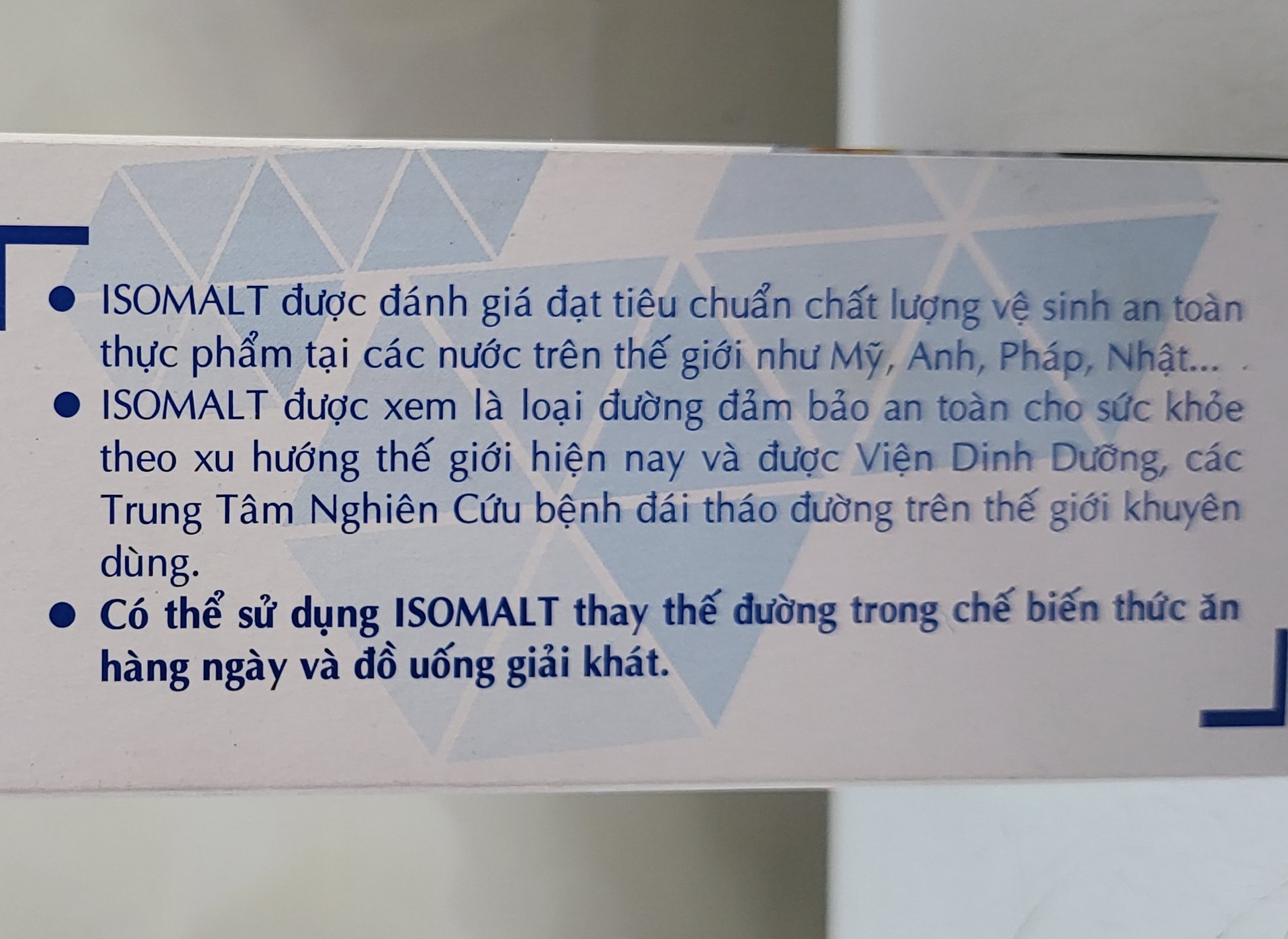 [Hộp 175g (35 gói)] ĐƯỜNG ĂN KIÊNG [VN] VIKYBOMI isomalt Diet Sugar