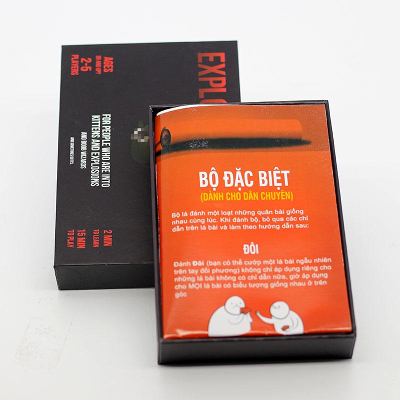 Combo Exploding Kitten - 02 Bộ Mèo Nổ Màu Đỏ Và Đen Cơ Bản - TOYSTORE