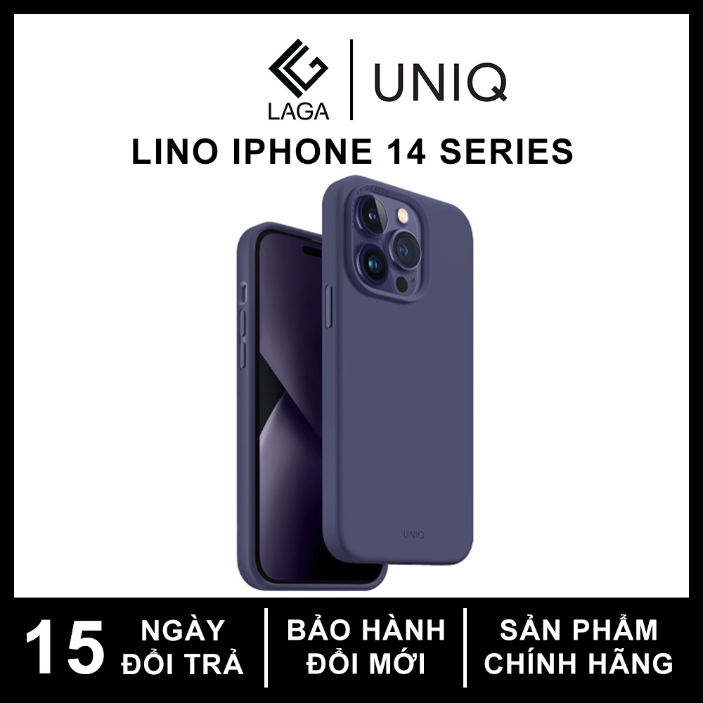 Ốp Lưng UNIQ Lino iPhone 14 Pro Max / 14 Pro / 14 Plus / 14 / 15 Plus