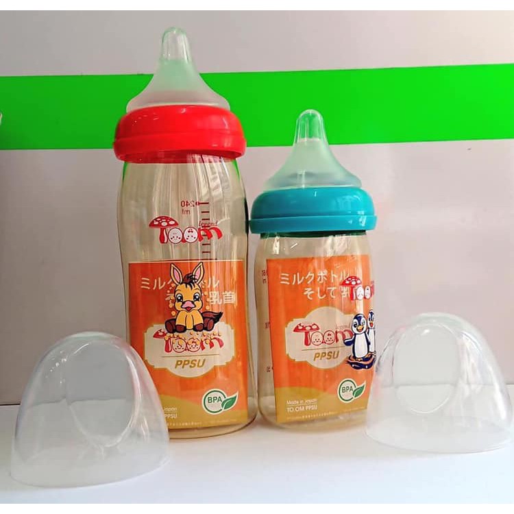 Bình Toom PPSU Nhật 80ml-240ml (kèm tặng 1 núm ti)