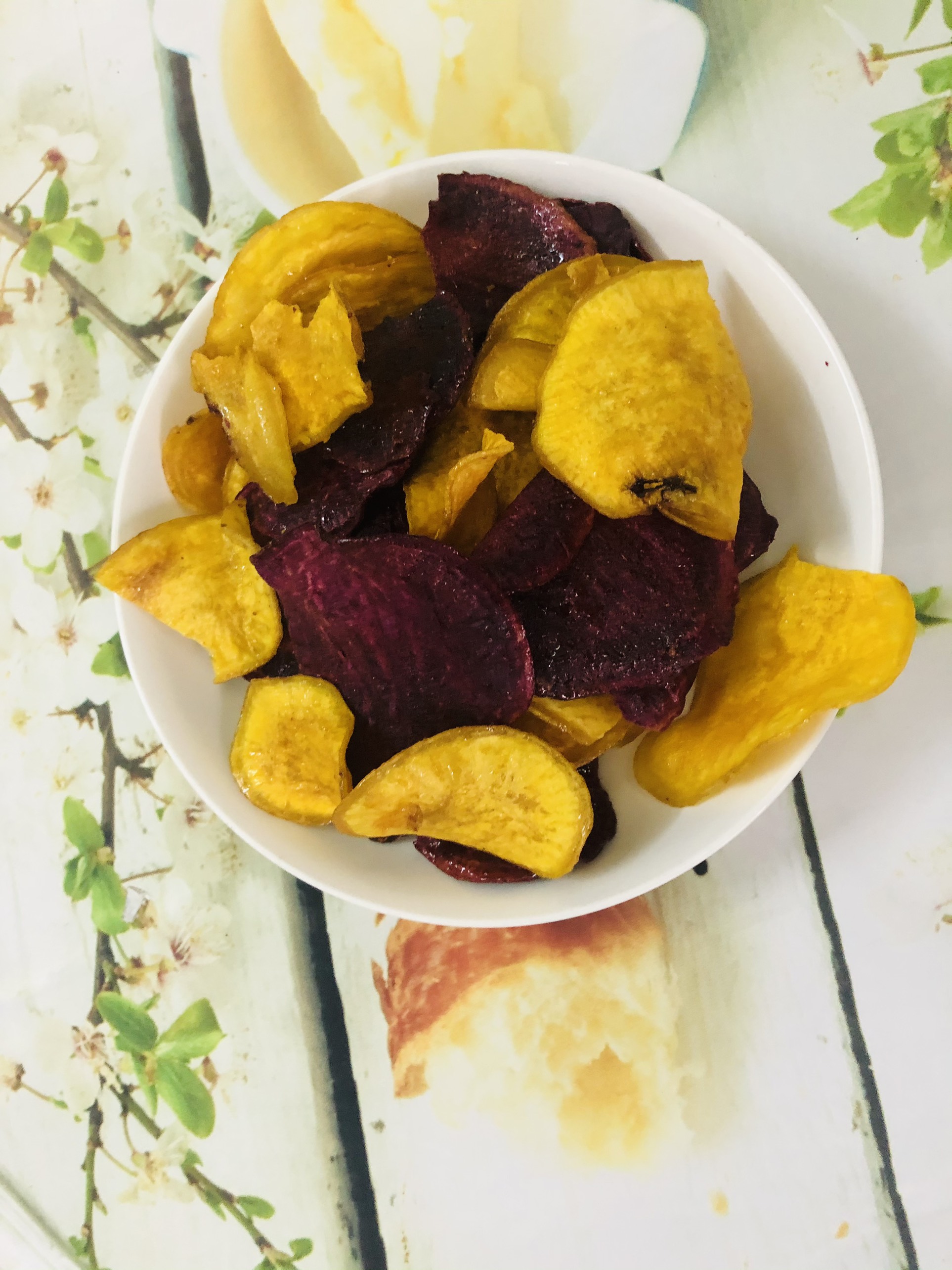 Khoai lang mật sấy vàng tím cực giòn gói 200g