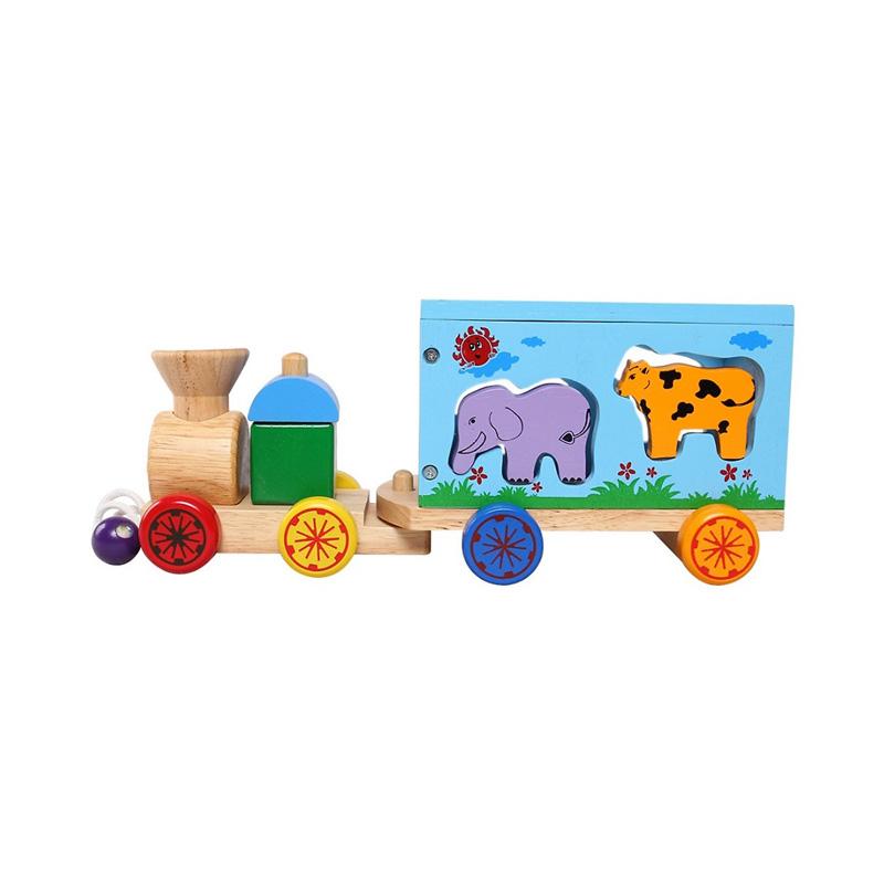 Đồ Chơi Gỗ Xe Lửa Chở Thú Winwintoys 65272