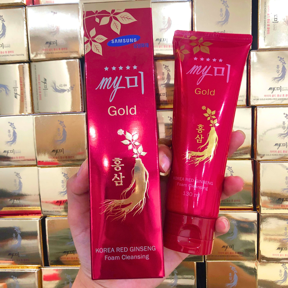 Sữa rửa mặt hồng sâm đỏ Hàn Quốc My Gold