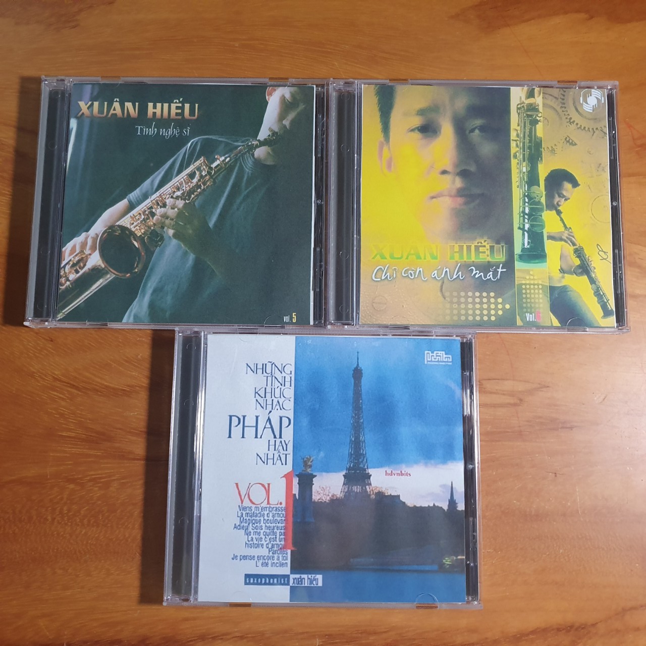 [MDCD] Bộ 3 Đĩa CD Hòa Tấu Saxophone Xuân Hiếu - Bộ 1