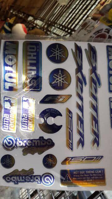 Tem full crom titan xe winner, exciter