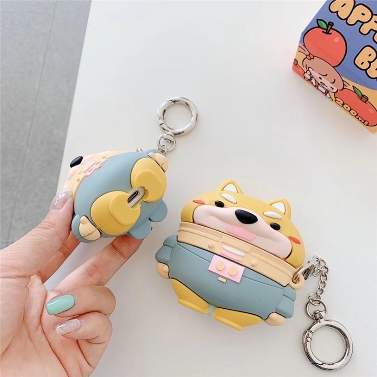Case Airpods 1/2/pro Hình Chó Shiba
