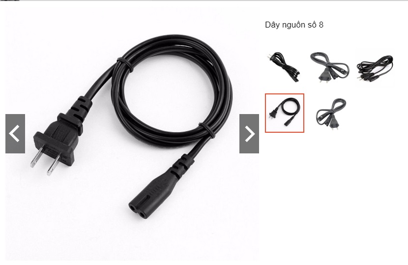 Dây nguồn Số 8 cho các thiết bị điện