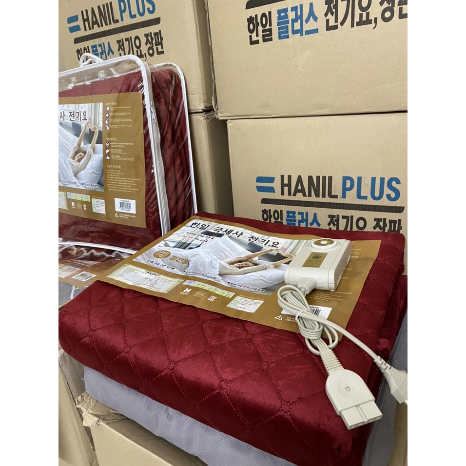 Chăn điện hanil chất liệu nhung hàn quốc