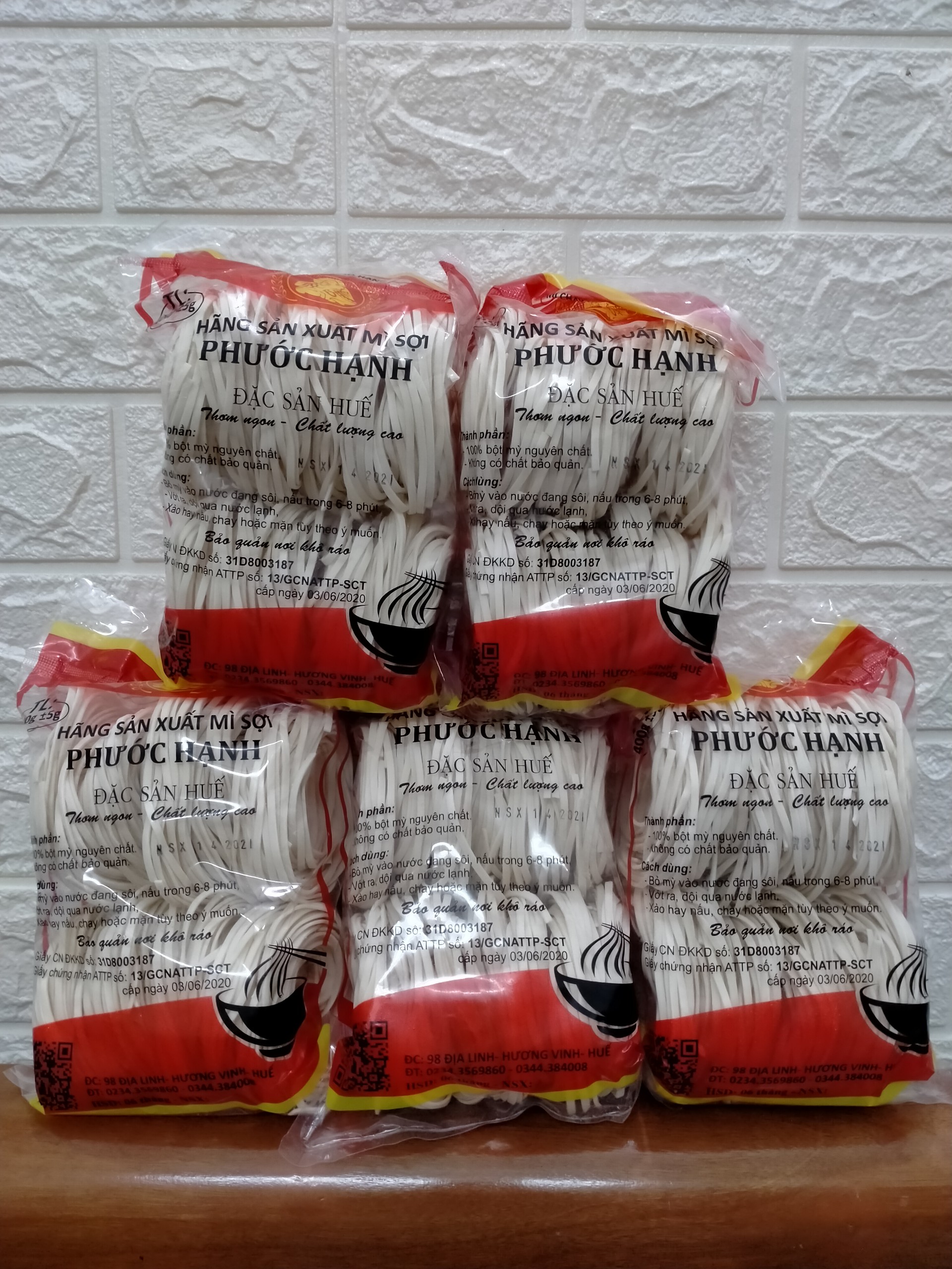 1 gói Mì vắt ( bánh canh khô ) Huế ( 400g phước hạnh )