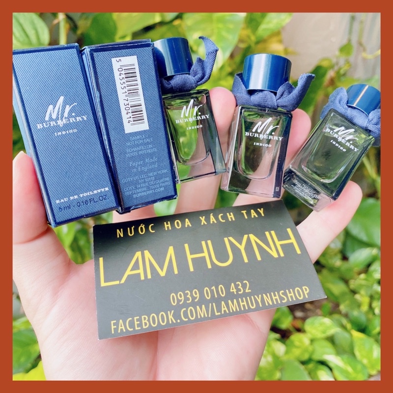 [Mã COSDAY giảm 8% đơn 150K] [ CHÍNH HÃNG] Nước hoa mini Nam Mr. Burberry Indigo 5ml