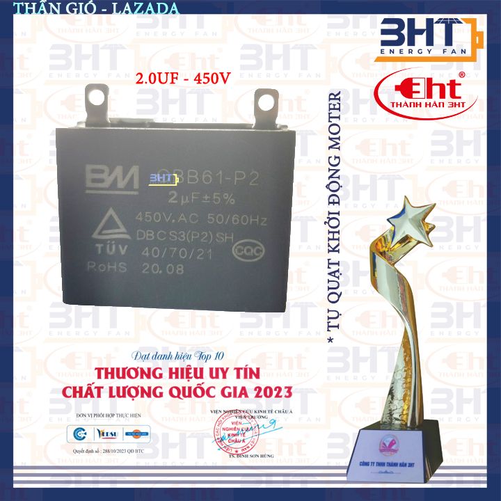 Tụ quạt CBB 2uF & 1.5uF