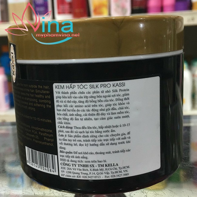 [HCM]Kem hấp tóc phục hồi hư tổn Kassi Silk Pro Repair 300ml
