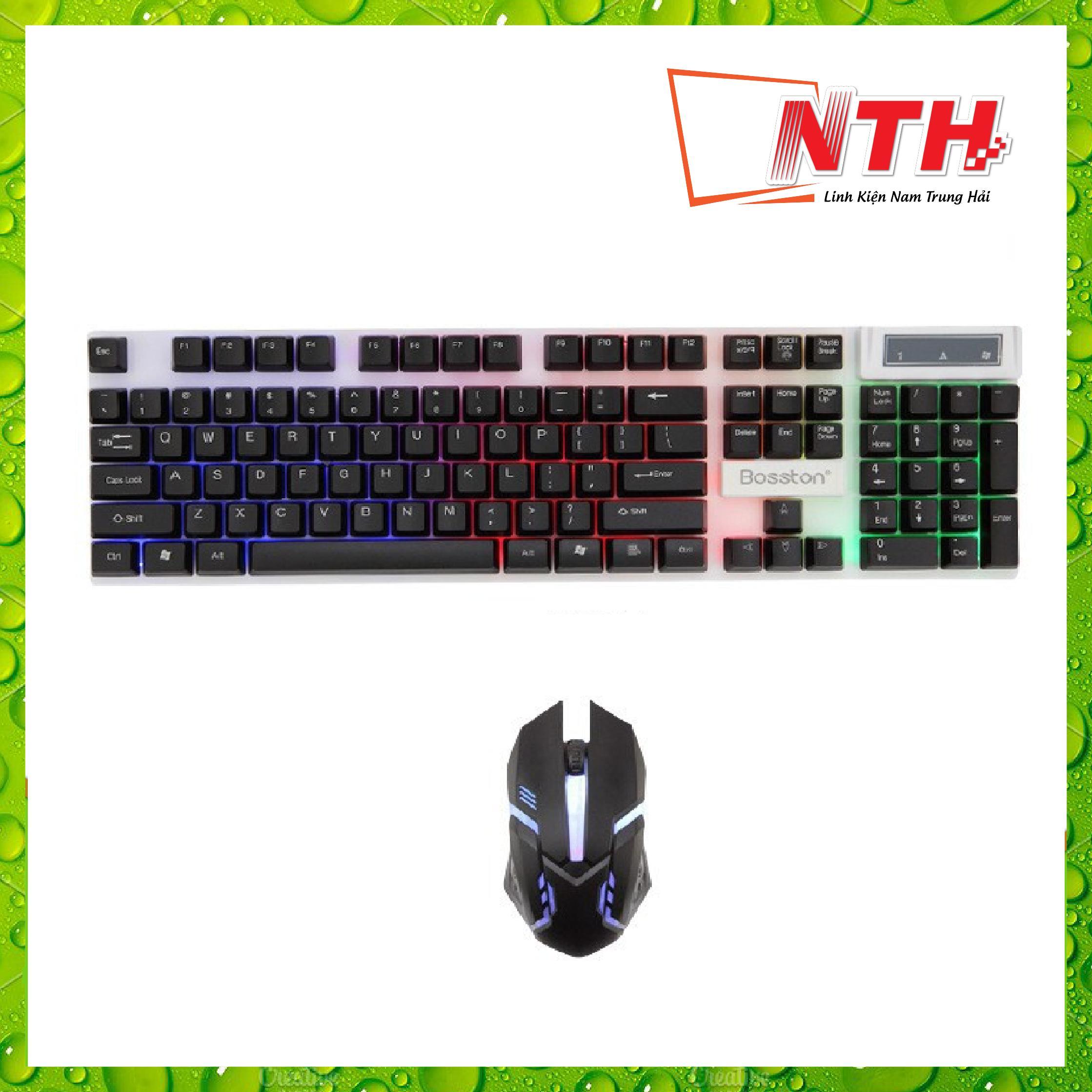 [HCM]COMBO PHÍM CHUỘT BOSSTON 8310