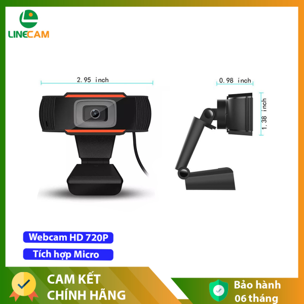 Bảng giá Camera Webcam HD 720P chất lượng HD tích hợp micro cho máy tính, Học online, Chát trực tuyến, Gọi video - Bảo hành 6 Tháng Phong Vũ
