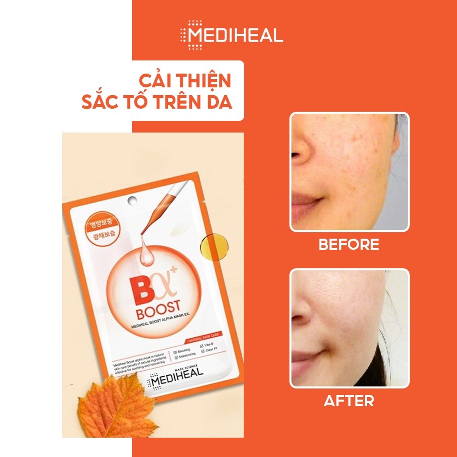 Mặt Nạ Đều Màu Da Mediheal Boost Alpha Mask EX 23ml [K74]