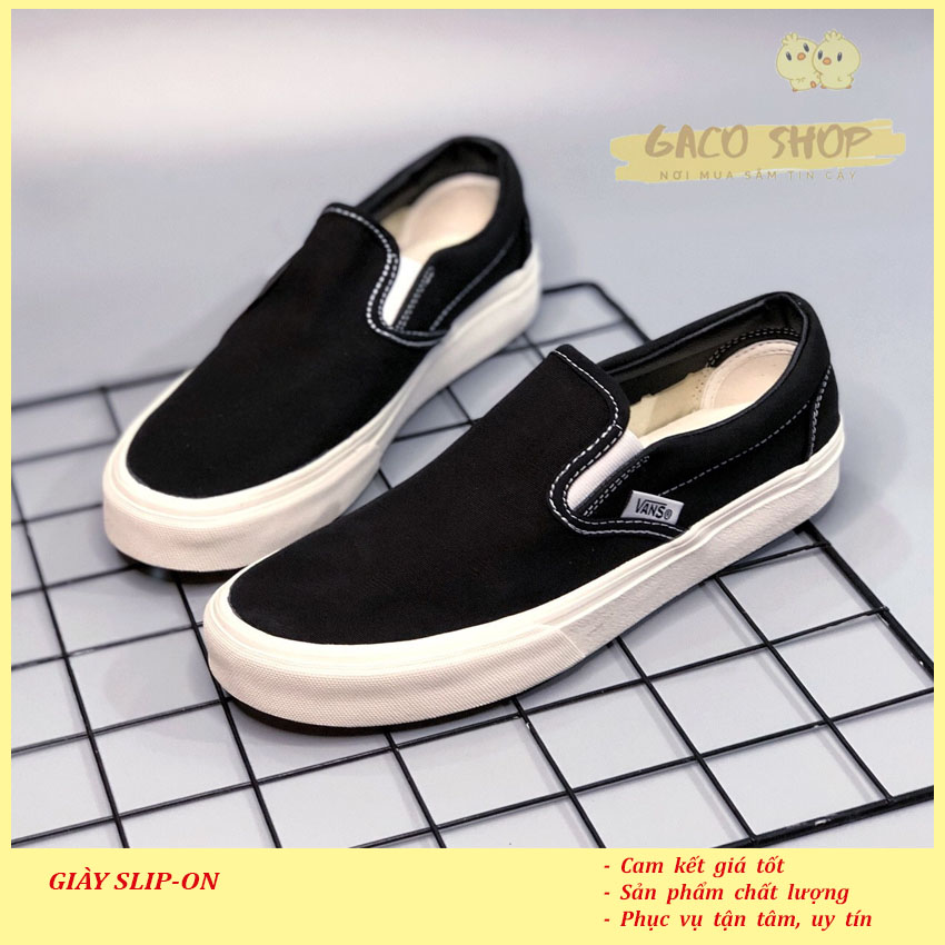 Giày thể thao Slip-on Đen [GACO SHOP]