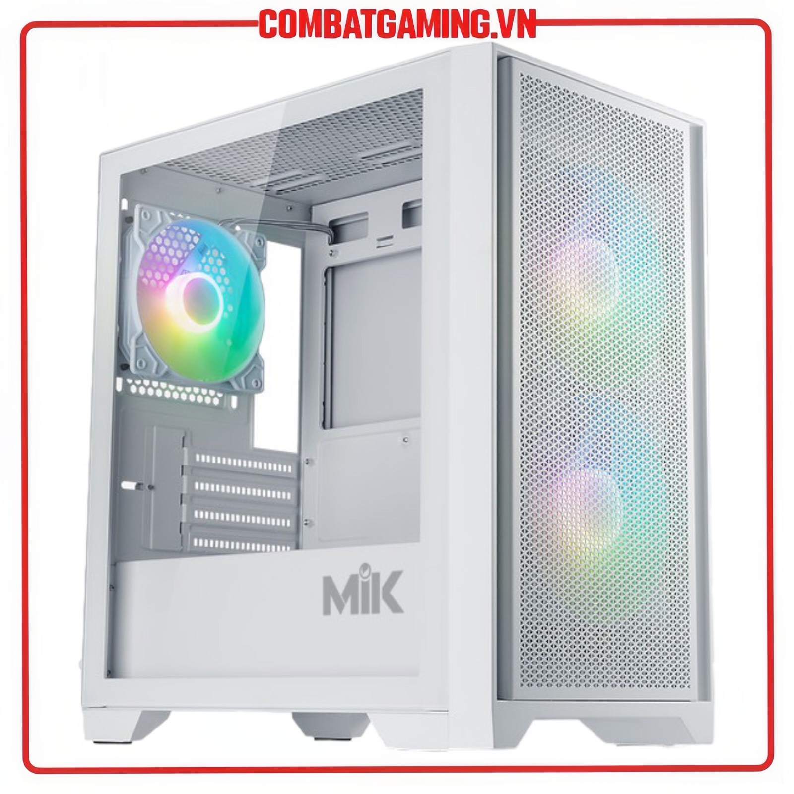 Case MIK MORAX 3FA Black/White (Sẵn 3 Fan ARGB) hàng chính hãng