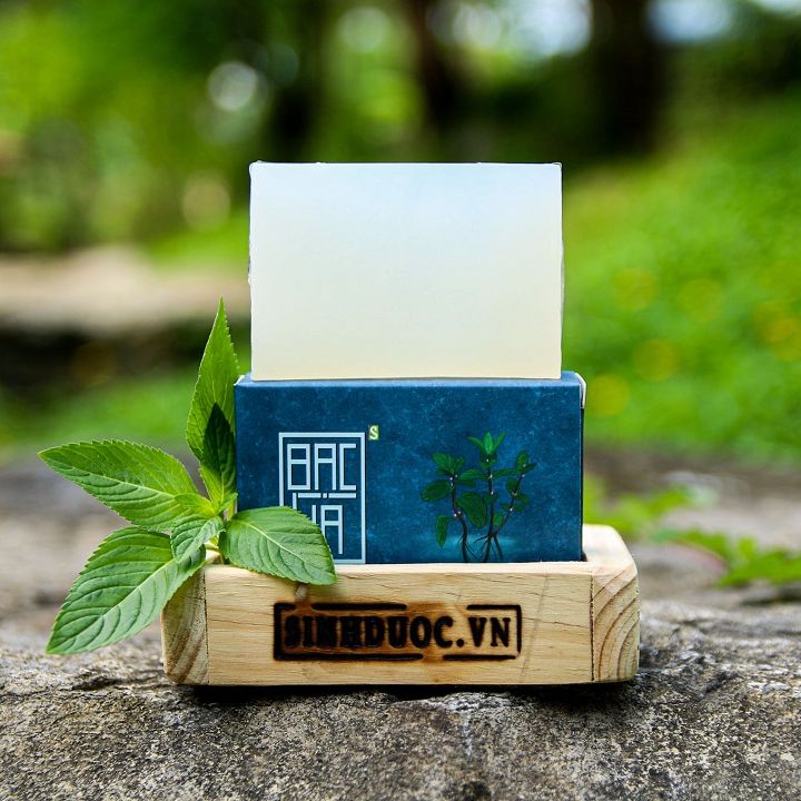 Xà bông Sinh Dược Bạc hà , xà phòng handmade 100gr, 100% thảo dược thiên nhiên giúp dưỡng da, ngưa mụn ,an toàn cho bé và phụ nữ sau sinh
