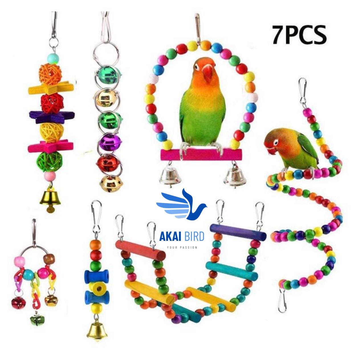 Combo 7 Món Phụ Kiện Vẹt - TQ