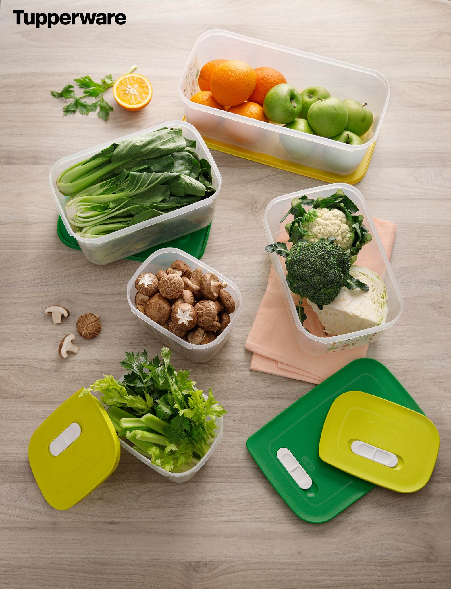 Bộ hộp trữ mát có nút hô hấp Tupperware Ventsmart (Set 5)
