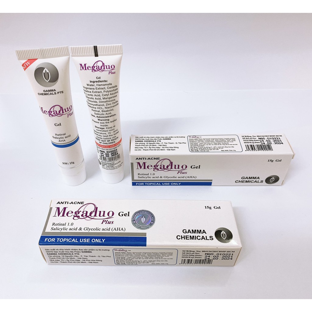 MEGADUO PLUS Retinal / Megaduo Azelaic Acid / Dermaforte (derma forte) - giảm mụn, giảm thâm, dưỡng da, mờ sẹo 15g