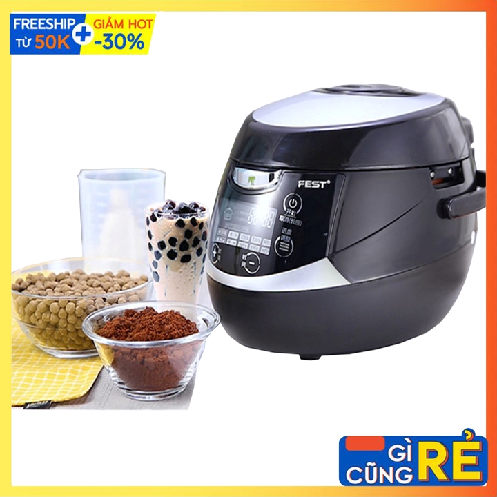 Máy nấu trân châu tự động 100% fest 5l pha chế trà sữa