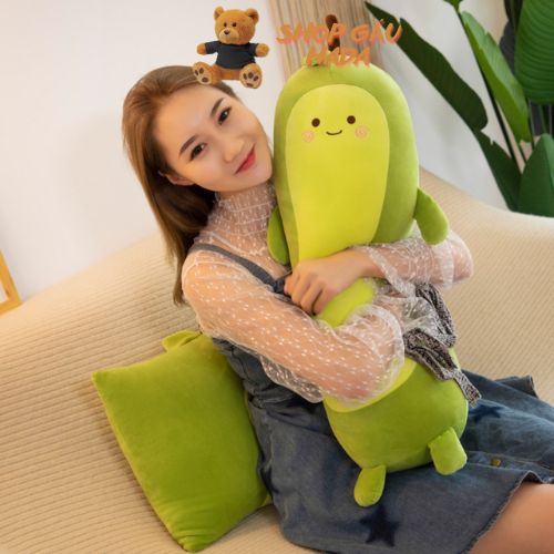 Gấu Bông Hình Trái Bơ Dài, Gối Ôm Trái Bơ, Thú Bông Bơ Dài Siêu Yêu