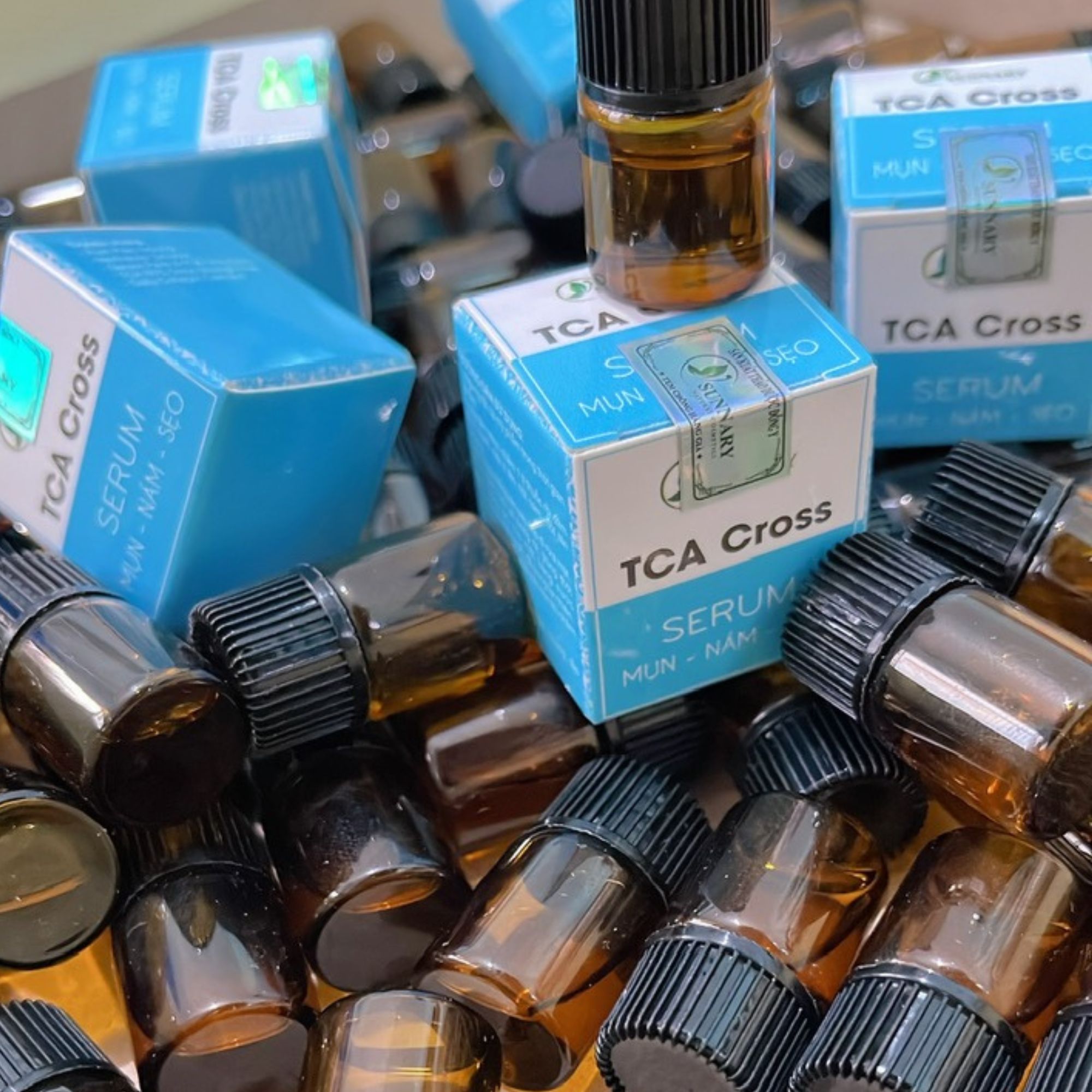 TCA - chấm tàn nhang, chấm nốt ruồi, chấm được cả đốm nâu.