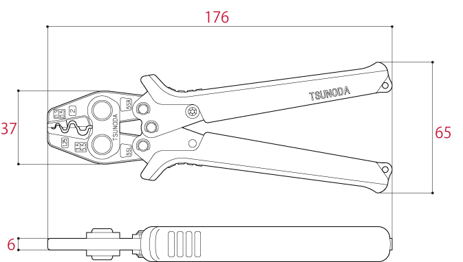 [HCM]Kìm bấm cos TP-5S Tsunoda Nhật Bản