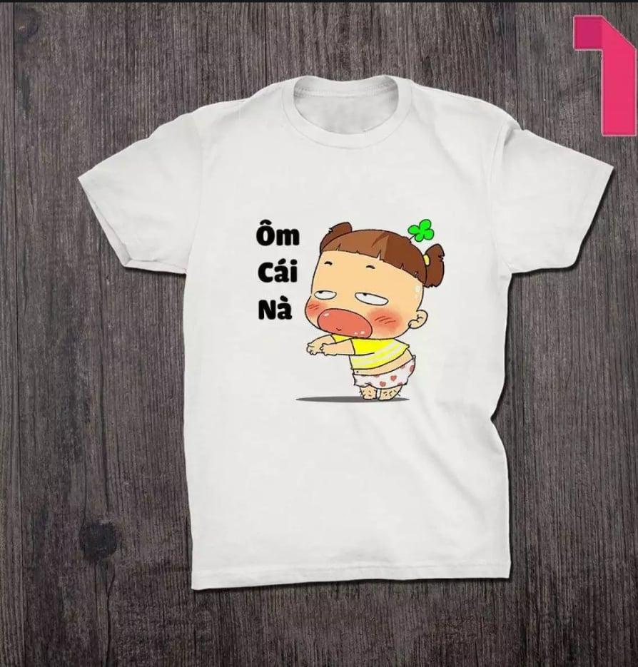 [HCM]Áo thun nữ form rộng in hình Quỳnh Aka * Ôm Cái Nà * vải dày mịn mát