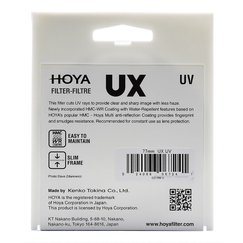 Kính lọc Filter Hoya UV UX 55mm