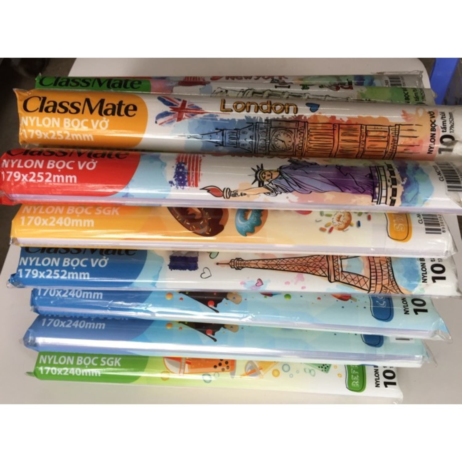 Nylon Bọc Vở Classmate KT: 179x252mm