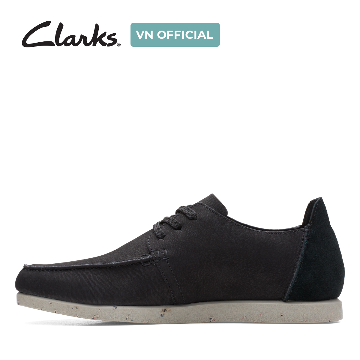 Giày Sneaker Da Nubuck Nam Clarks - ShacreLite Low