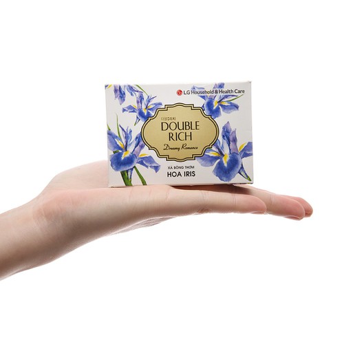 Xà bông Double Rich hương Hoa iris hộp 90g