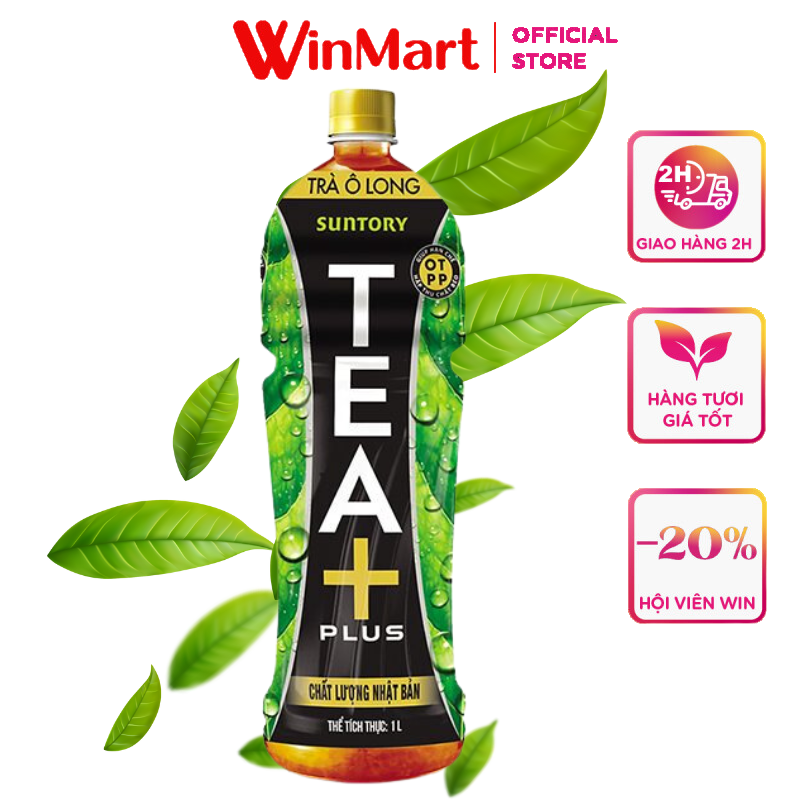 [Siêu thị WinMart] - Trà Tea+ Oolong chai 1 lít