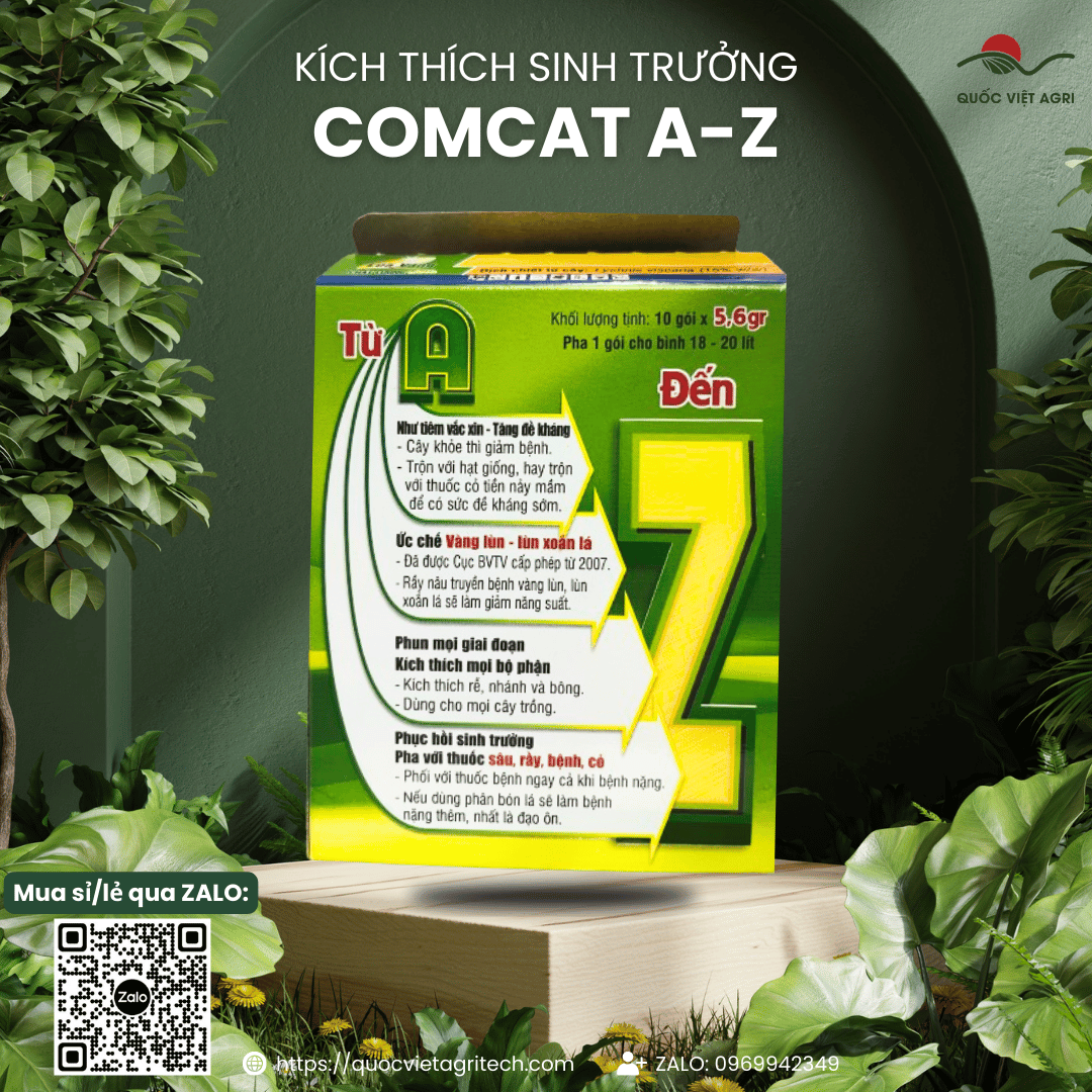 Phân bón lá - comcat a-z - kích rễ, mầm chồi, ra hoa, đậu quả - 5.6 gr