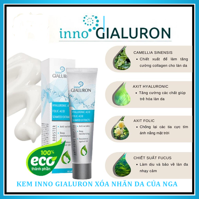Huyết Thanh Inno Gialuron Của Nga 40ml Huyết - Kem Giảm Nếp Nhăn Da Vết Chân Chim Chống Lão Hóa