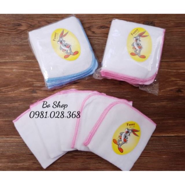 10 Khăn sữa thỏ cao cấp 2 lớp - 4 lớp