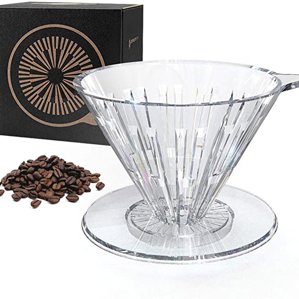 Phễu V60 nhựa Timemore Crystal Eye