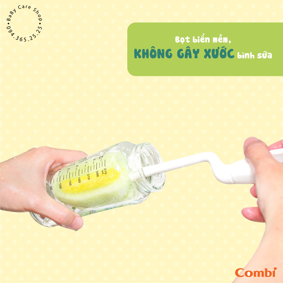 Bộ cây rửa bình sữa và phụ kiện bình Combi