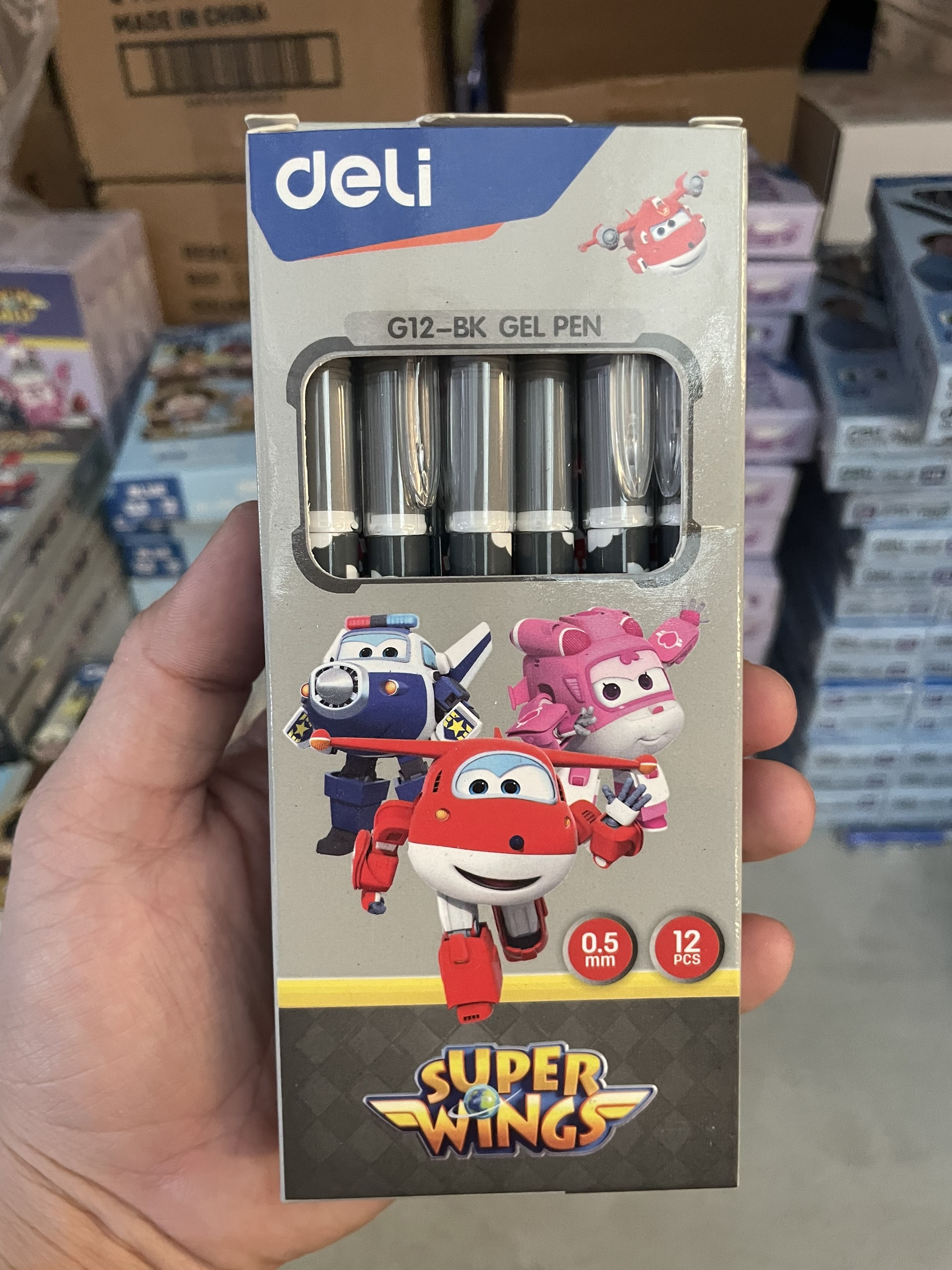 (1 Cây) Bút bi nước học sinh mực gel 0.5mm Deli CG12