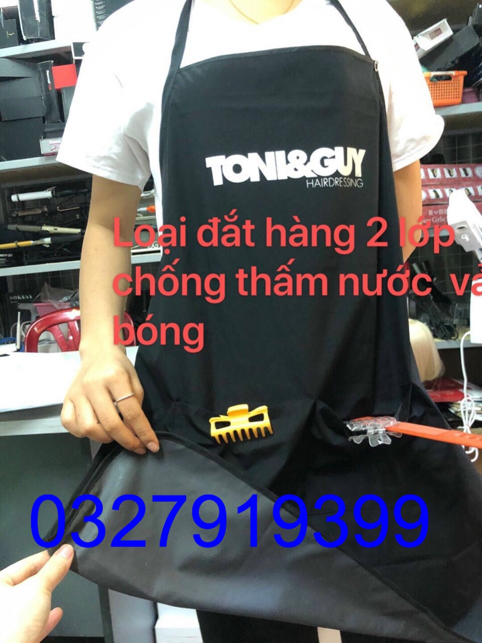 Tạp dề mặc cắt tóc TonyGuy - Loreal cho Barber A032 ( không thấm nước )