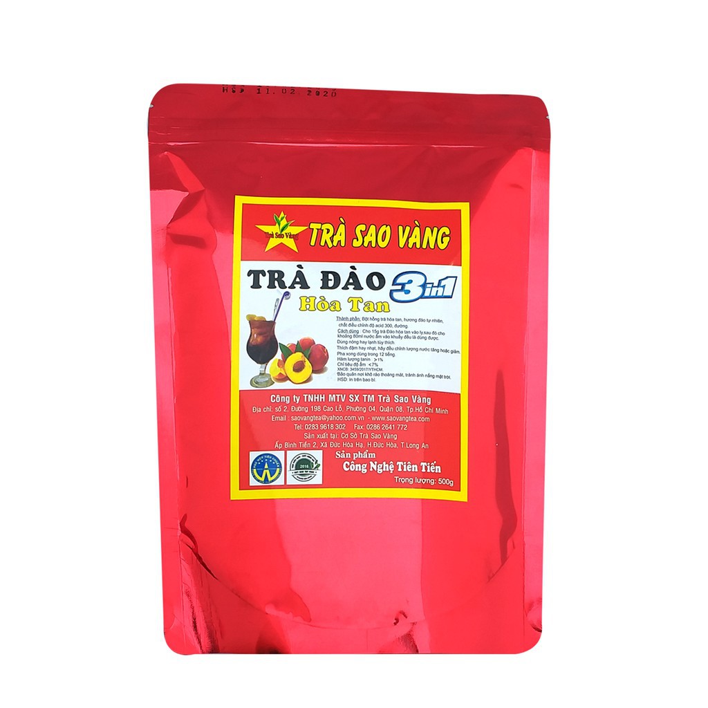 Trà hòa tan Sao Vàng đủ loại 500g