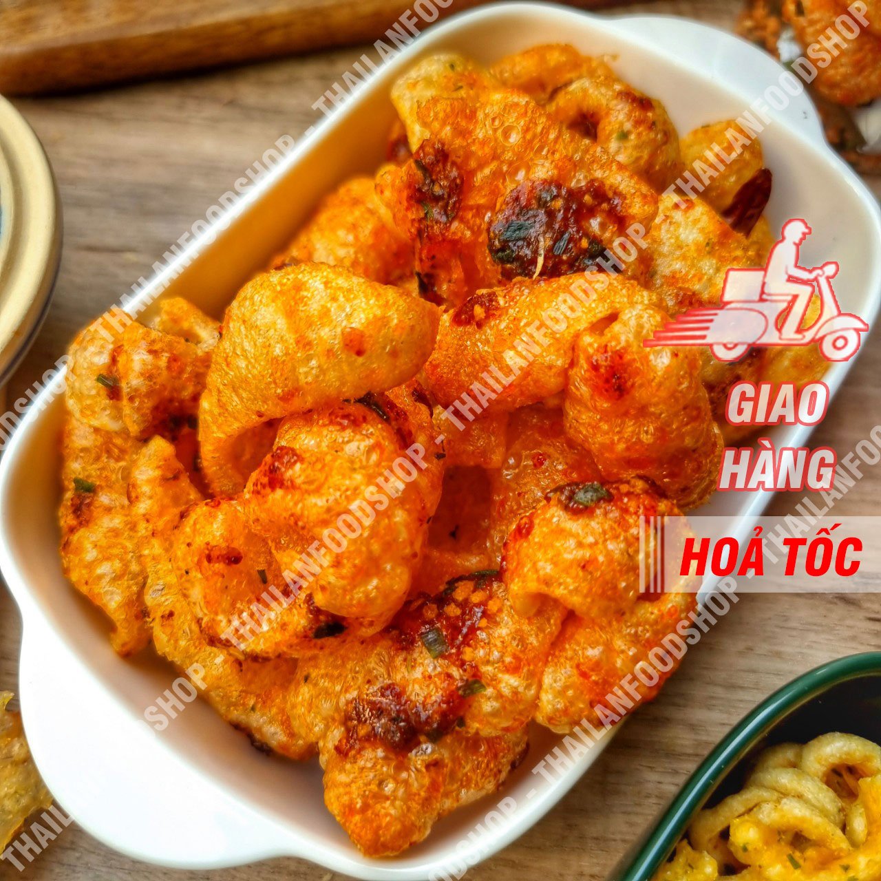 Da Heo Quay Giòn Sốt Mắm Hành - Túi 1kg
