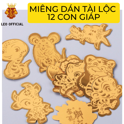 Miếng dán 12 con giáp dán mặt sau điện thoại