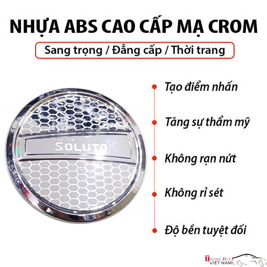 Ốp nắp bình xăng Ôtô cho xe KIA SOLUTO