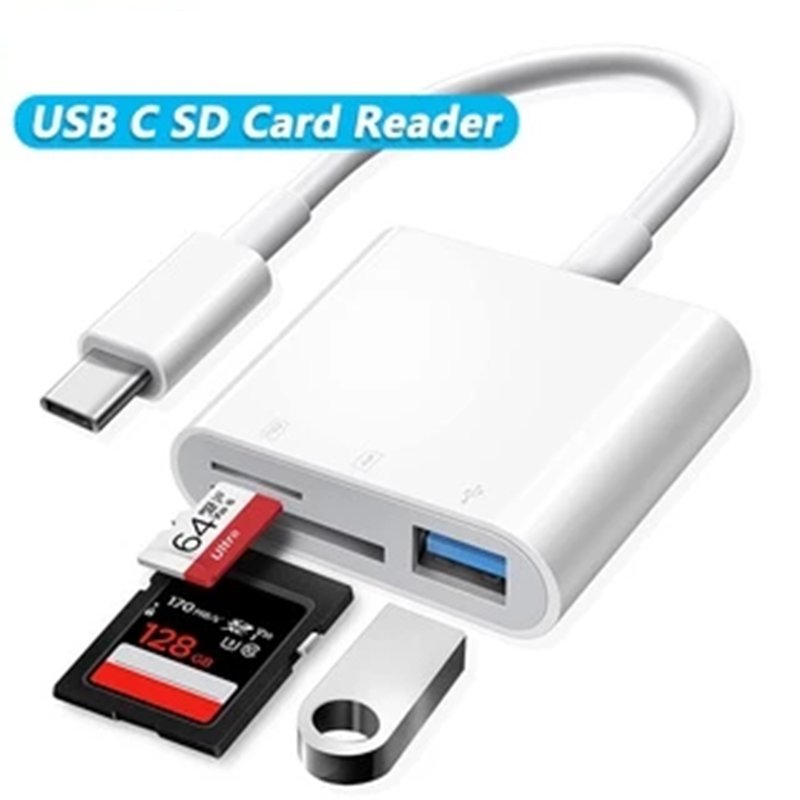 Đầu đọc thẻ nhớ Type c đọc thẻ SD,TF,USB đa năng
