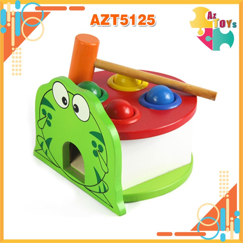 [HCM]Đồ Chơi Gỗ Đập Bóng Hình Thú - AZT5125