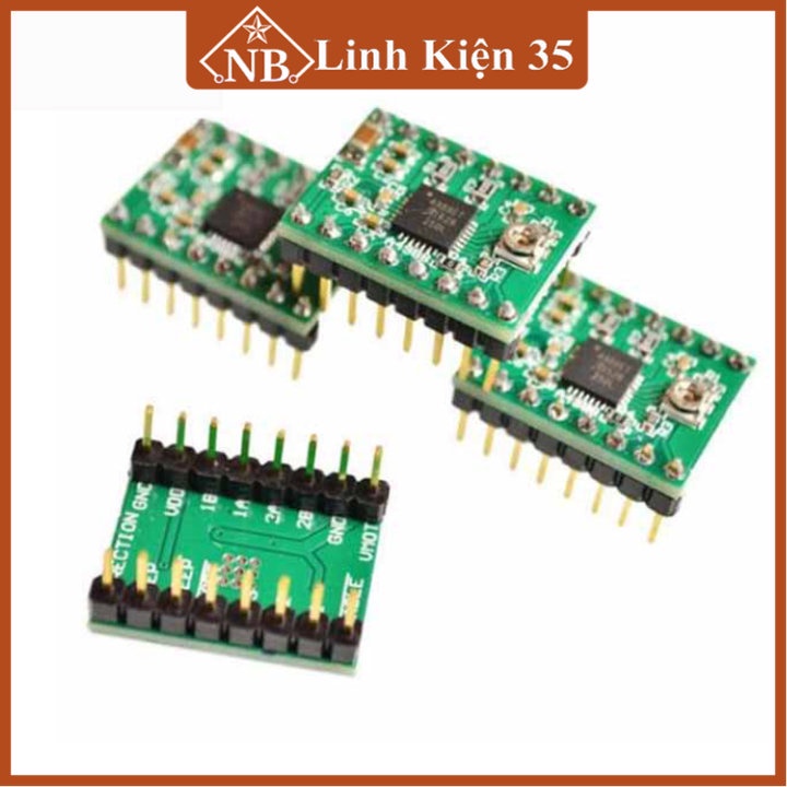 Combo Arduino Uno R3 dán + Shield Uno R3 + 4 Module A4988 V1