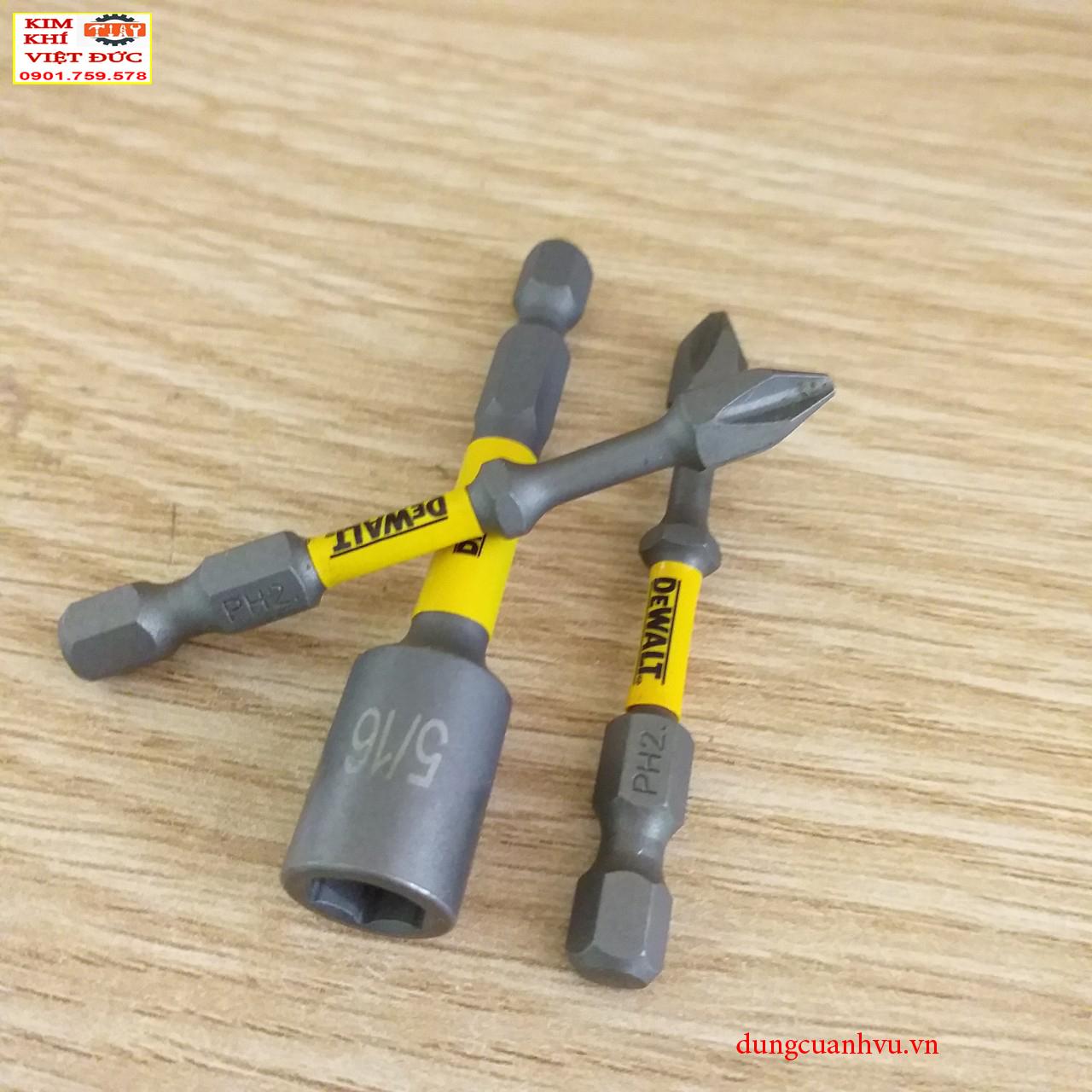 Combo tuýp bắn tôn và mũi bắn vít DeWalt